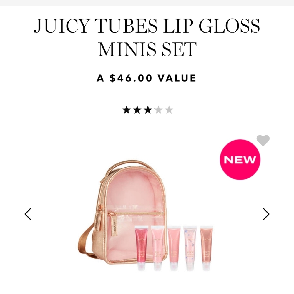 New in package Lancome Juicy Tubes Set